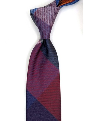 Kravatkolik Kum Desen Çok Renkli Patchwork Klasik Kravat KK13386