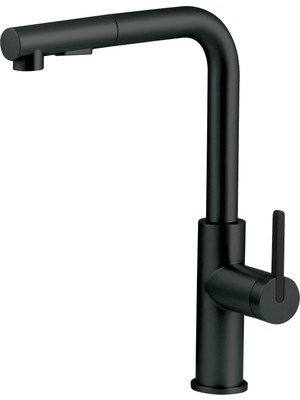 Deante Momi BKM_D73M Çekme Spiralli Mutfak Bataryası Titanyum |  İki Jet Modu ,  Su Tasarruflu Bal Peteği Aeratör,  Sessiz kullanım