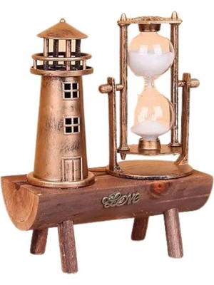 K-yonlineticaret Hediyelik Kum Saati Retro Dekoratif Deniz Feneri Kum Saati - KY002K-6PUFN5