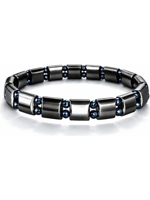 Efulim Doğaltaş Hematit Doğal Taş Erkek Bileklik