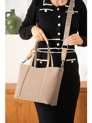 Just Polo Kadın Vizon El ve Omuz ÇANTASI-BD6046