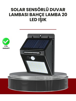 K-yonlineticaret Bahçe ve Dış Mekanlar Için Güneş Enerjili 20 LED Hareket Sensörlü Lamba - KY002K-6PPA13