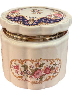 Limoges Fransız Porselen Kurabiyelik - 10 cm Boyunda 10,5 cm Çapında