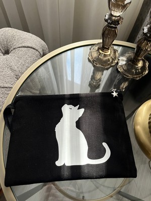 Elissydesign Kanvas Clutch Tasarım Çanta Hediye