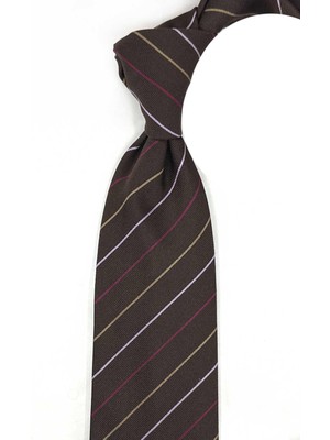 Kravatkolik Dogolai Style Kahve Italyan Ipek Kravat İK2055