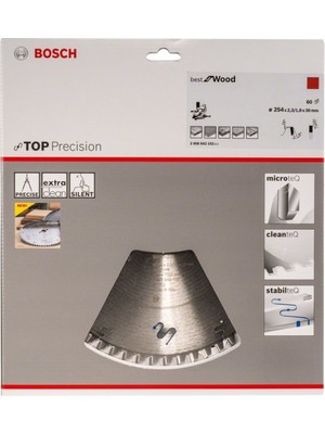 Bosch Yüksek Kaliteli Ahşap Matkap Ucu 254X30MM, 60 Diş