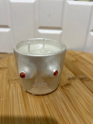 El Yapımı Memeli Bardak Mum | Dekoratif Cam Mum