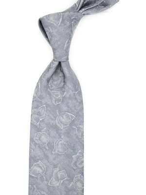 Kravatkolik Tradana Style Gri Italyan Ipek Kravat İK2048