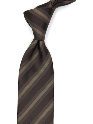 Kravatkolik Fumaioli Style Kahverengi Italyan Ipek Kravat İK2171