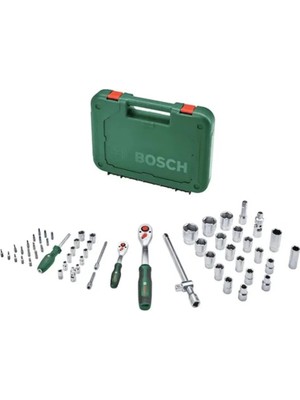 Bosch Çift Ölçülü 56 Parça Cırcırlı Somun Sıkma Seti, Güç ve Dayanıklılık