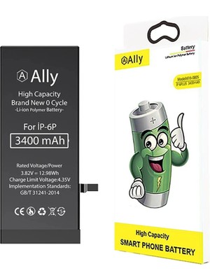 Etc Ally iPhone 6 Plus 3400 Mah Yüksek Kapasiteli Pil BATARYA-(5775)