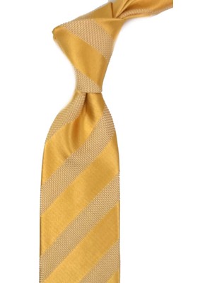 Kravatkolik Muratellu Style Sarı Italyan Ipek Kravat İK2087