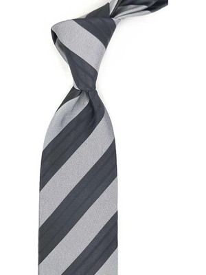 Kravatkolik Valledoria Style Gri Italyan Ipek Kravat İK2069