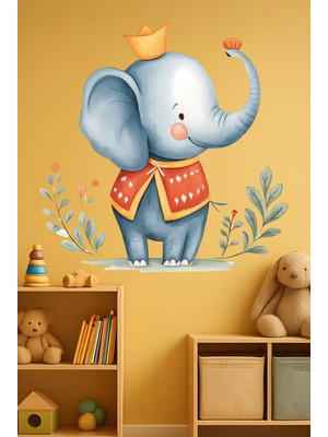 Aysha Tasarım Duvar Stickerı – Renkli Hayvan Temalı Çocuk Odası Duvar Stickerı