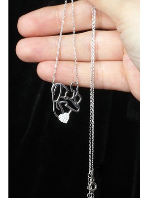 By Barun Anne Bebek Kolye Zirkon Taşlı 925 Ayar Gümüş Kolye