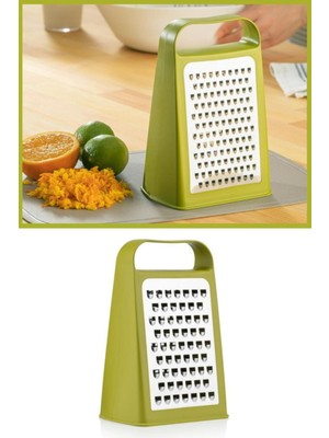 Mutfak Köşesi Rendy Paslanmaz Çift Taraflı Çelik Rende, Çift Taraflı Özel Tasarım Rende Yeşil