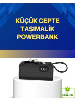 Argesco Mühendislik LED Göstergeli 2000MAH Cep Tipi Hızlı Şarj Powerbank