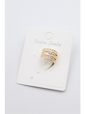 Royaleks Taşlı Kıkırdak Küpe - Altın