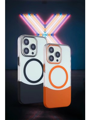 MK Beykoz Joko Iphone 15 Pro Max Pc Suit Magsafe Kapak - Siyah