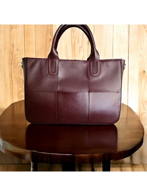 Valentina Victoria Valvic Hakiki Deri Örgülüçanta