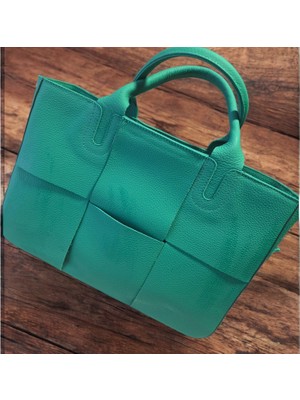 Valentina Victoria Valvic Hakiki Deri Örgülüçanta