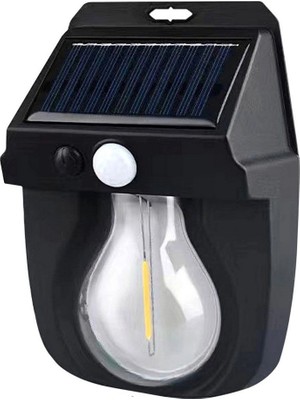 Buğz Fithome OR-118 Hareket Sensörlü Su Geçirmez Solar Bahçe Aydınlatma Duvar Lambası
