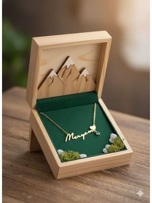 Papatya Silver 925 Ayar Doğum Taşlı Isimli Kalp Imza Kolye.rose.gold.rodaj
