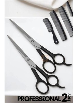 Genel Tedarik Hsnet Berber Makası 2 Adet Profesyonel 6.5 Inç Çelik - EMTHBA3044-6809