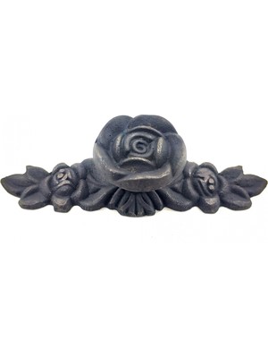 Eco Lounge Antika Tarz Dekoratif Pirinç Gül Düğme - 30X100 Mm, Oksit