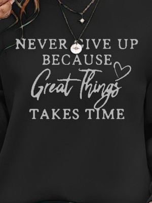 Serac Collection Kadın Uzun Kollu Yuvarlak Yaka Iki Iplik Şardonlu Bluz