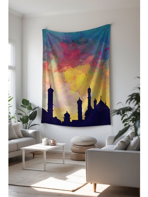 Charmbi Islami Duvar Örtüsü – Dekoratif Modern Renkli Tasarımlar Huzur Dolu Duvar Örtüsü