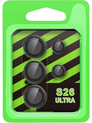 Buğz Samsung Galaxy S26 Ultra Raze Metal Kamera Lens - Siyah