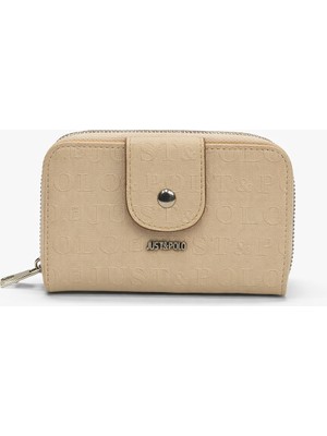 Just Polo Kadın Cüzdan Krem  1005