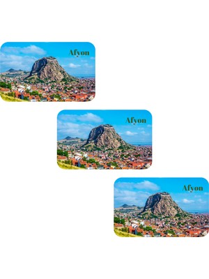 Vera Buzdolabı Magneti - 3 Adet Afyonkarahisar Magneti