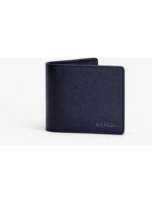 Louisiana Polo Grande Hakiki Deri Erkek Cüzdan Lacivert 1504