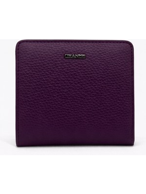 Grande Hakiki Deri Kadın Cüzdan Mürdüm 2830