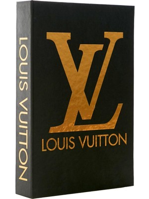 Rawliving Lv Siyah Gold Dekoratif Kitap Kutu