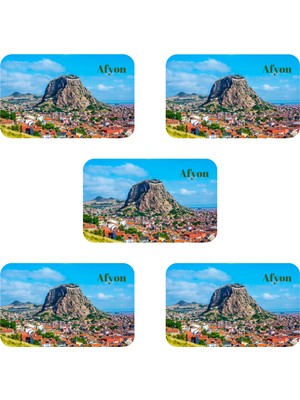 Vera Buzdolabı Magneti - 5 Adet Afyonkarahisar Magneti