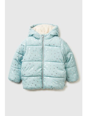 United Colors Of Benetton Toz Pembe Mix Kadın / Kız Kk_içi Kürklü Suni Kaz Tüyü Fermuarlı Kapüşonlu Dolgulu Mont Model Kodu: ( 2NNQGN04870N)