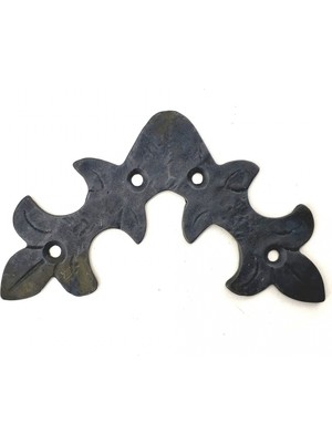 Eco Lounge Antika Tarz Dekoratif Pirinç Yaprak Gönye - 100X110 Mm, Oksit