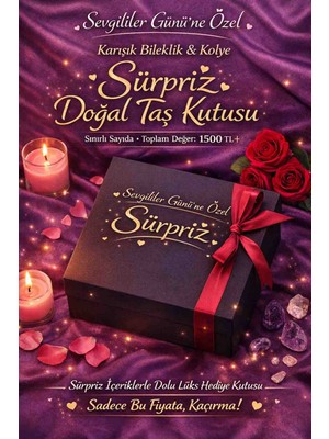 Efulim Doğaltaş Sürpriz Doğal Taş Hediye Kutusu (Sipariş Verdikten Sonra Sevgilinizin Cinsiyetini Belirtiniz)