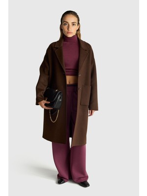 United Colors Of Benetton Mürdüm Kadın / Kız KDN_%100 Yün Ribana Detaylı Balıkçı Yaka Kazak Model Kodu: ( 11AHD203YMÜRDÜM)