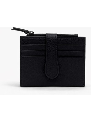 Grande Hakiki Deri Kadın Cüzdan Siyah 2816