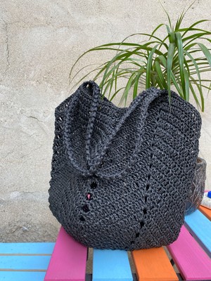 Rabika Lale Model Hasır Çanta