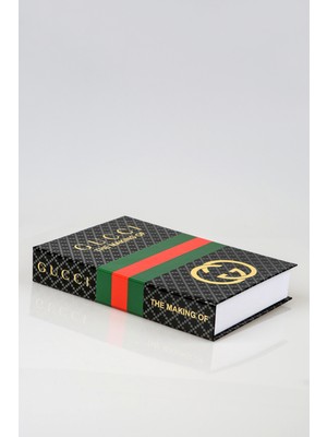Rawliving Gucci Kırmızı Yeşil Dekoratif Kitap Kutu