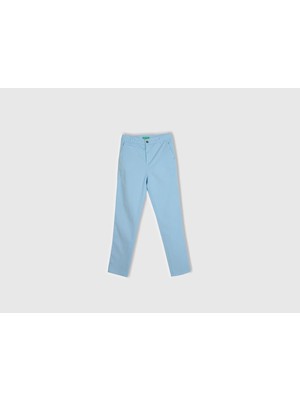 United Colors Of Benetton Mavi Kadın / Kız Kdn_elastanlı Basic Chino Pantolon Model Kodu: ( 4GD7DF0612K3)