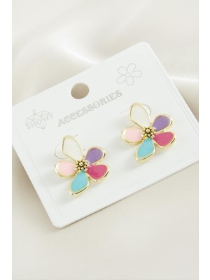 İlk El Grup Ieg™ Çiçek Mineli Küpe