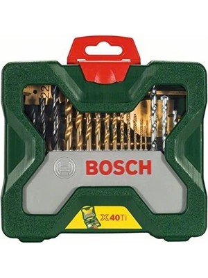 Bosch 40 Parça Titanyum Aksesuar Seti, Çok Amaçlı ve Dayanıklı Takım