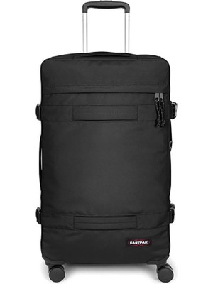 Eastpak Orta Boy Transit'r 4 M 8 Tekerlekli Çekçekli Valiz Black