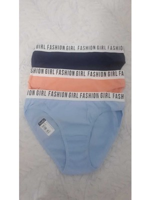 Tutku Entaha Kadın Hera Bikini Külot Lastikli Bikini Külot Lastikli 3'lü-Karışık-M